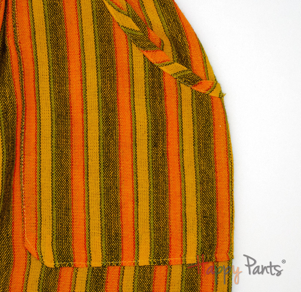 Yellow Stripy Happy-Pants Shorts