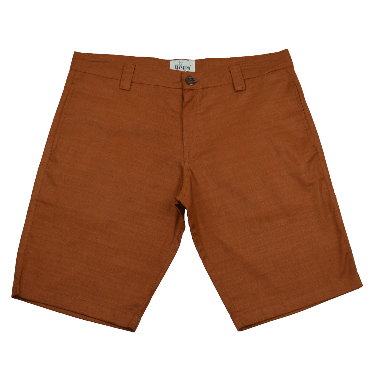 Brown Cotton BoardShorts - Happy Pants - 1