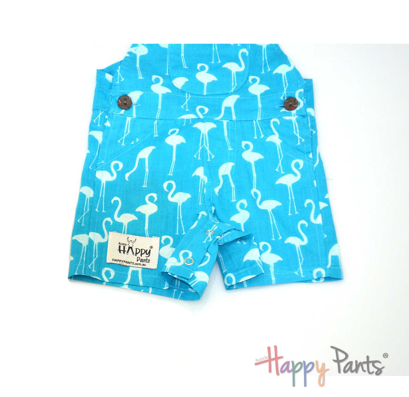 Cool Flamingo Short Overall for Girls